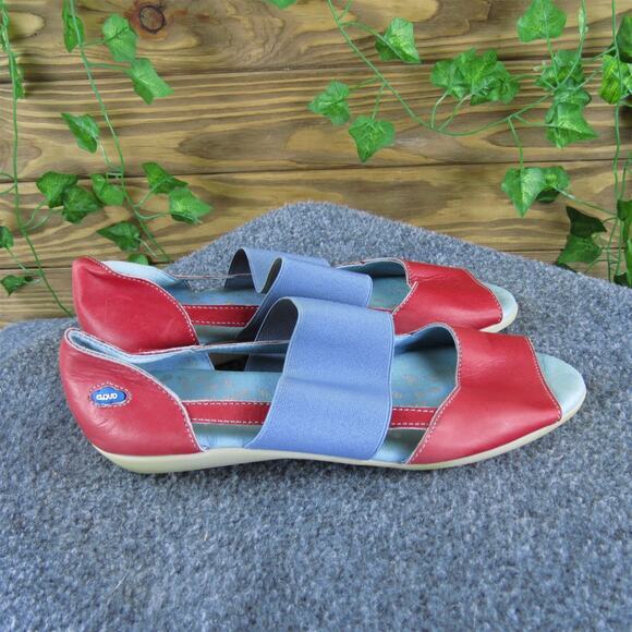 Cloud Women's Ankle Strap Red Leather Sz 37‎ Medium Gently Used 2025 - Picture 3 of 6